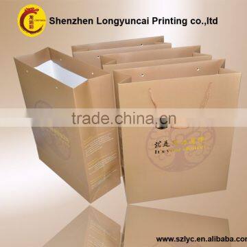 Shenzhen factory Customized gold foil jewelry paper bag printing