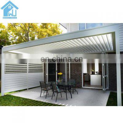 Open and close louvres roof system gazebo deluxe aluminum motorized rainproof pergolas shade 3x9