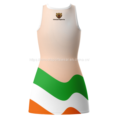 2023 Custom Sublimated Netball Dress With Strong Elasticity photo-2