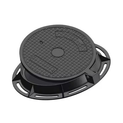 EN124 E600 600 800mm Bitumen Or Epoxy Coating Heavy Duty Cast Iron Manhole Covers