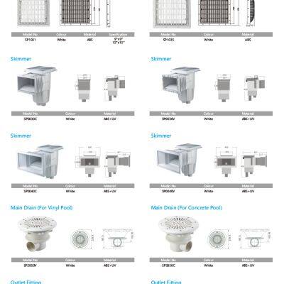 Wholesale Full Set of Swimming Pool Equipment /pool Fitting/swimming Pool Accessories Pool Cleaning Equipment Pool Fitting photo-5