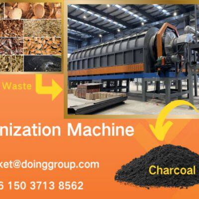 Sawdust Pyrolysis Machines Continuous Biochar Carbonization Machine