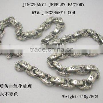 sterling silver bracelet with Punk Style ORDER-11247N(Custom Design)