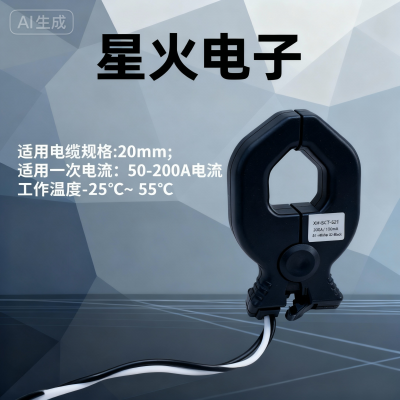 UL2808 List Slim Clip on Current Transformer 200A 0.333V For Smart Energy Monitoring
