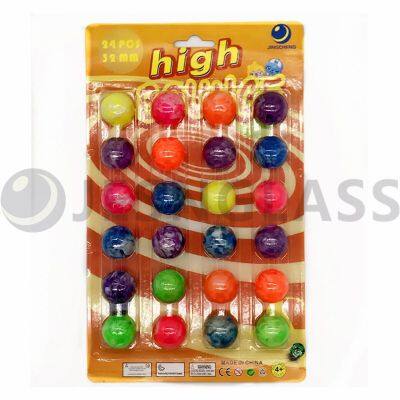 Hot Sale 32MM High Bouncy Ball Children's Toy Rubber Balls Blister Card Package