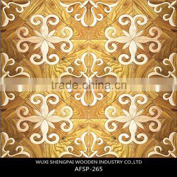 factory cheap price laminate waterproof art parquet wood flooring of shengpai china