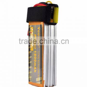 You&Me 4S 14.8V 1800mAh 25C Rechargeable Lithium Polymer Battery For Quadcopters RC Models photo-2