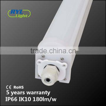 Aluminum Body pc Cover Triproof Dali Dimming Led Linear Light for Underground Car Parking photo-4