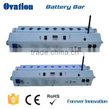 Best selling RGBWA 5in1 Battery & Wireless DMX control LED Bar Light/DJ Light