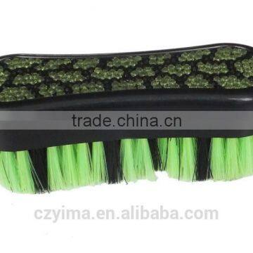 Hot! bling horse face brush with green turtle pattern/rhinestone