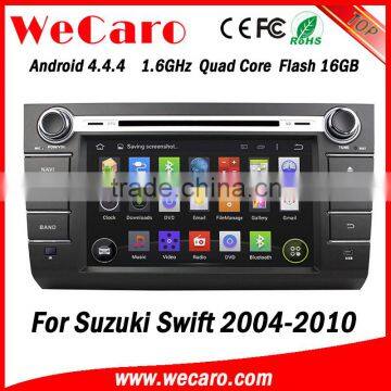 Wecaro WC-SS7668 7" Android 4.4.4 WIFI 3G touch screen car multimedia system for suzuki swift car dvd player gps 2004 - 2010