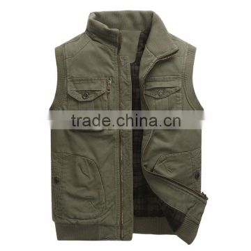 Men's multi-pockets vest&waistcoat