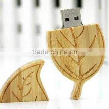 Wholesale 8gb Wooden Leaf Usb 2.0 Flash Thumb Drive