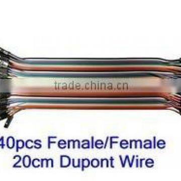 DuPont Hook up Cable wire Rainbow Ribbon of Wires Female Female