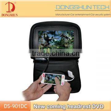 New coming 9inch headrest DVD with phone link