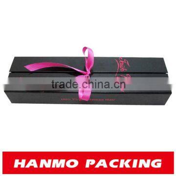 custom made&printed folding hair extension box factory price