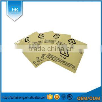 Custom Reclyed PE-LD Warning Waterproof Adhesive Label Sticker photo-6