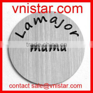 Vnistar lamajor mama engraved 22mm stainless steel floating memory locket plate wholesale AC371