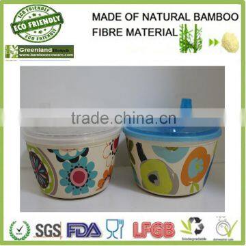 2016 new popual bamboo fiber food storage box