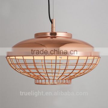 hanging lamp with chicken wire cage for dining room decor chandelier china supplier