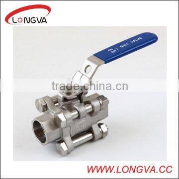 Stainless Steel psi Three Pieces Butt Weld Ball Valve