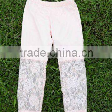 2012 elegant comfortable pink and white leggings for baby