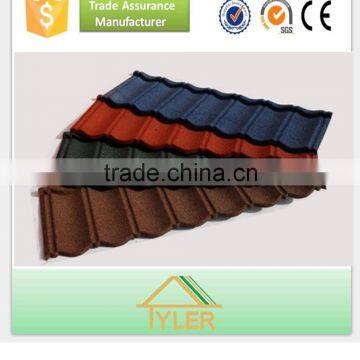 Construction Building Material Africa Al-zn Stone Coated Roof Tile