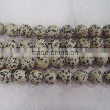 Dalmatine Jasper Round Bead for Necklace Decoration photo-2