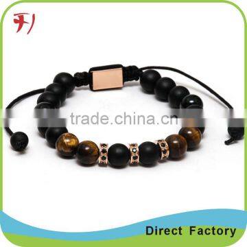 Tiger's Eye Gemstone Yoga bracelet meditation crown chakra citrine crystal lucky elephant bracelet fashion