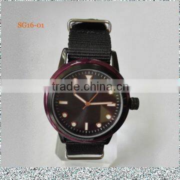 Nylon strap acetate S.S watches