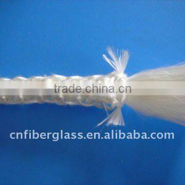 Glass fiber braided white lagging rope