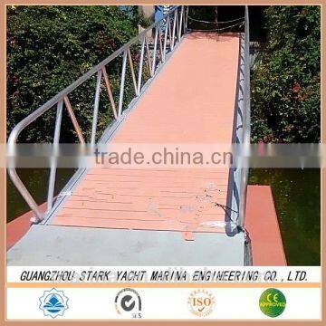 Metal dock floating pontoon walking bridge for sale