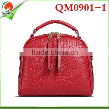 Fashion women leather hand bag, 2016 Women clutch High Quality Leather Shoulder bag QM0901-1