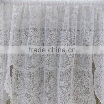 2015 cheap polyester warp knitting curtain valance swag