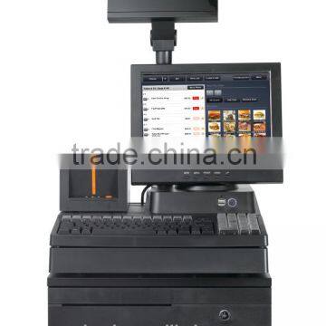 supermarket pos system terminals/cash register with 58mm thermal printer and cash box                        
                                                Quality Choice