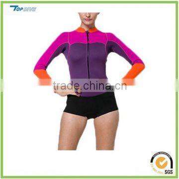 neoprene Swimsuit for Women Long Sleeve Swimming T-Shirt