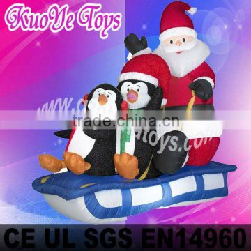 inflatable santa with sleigh