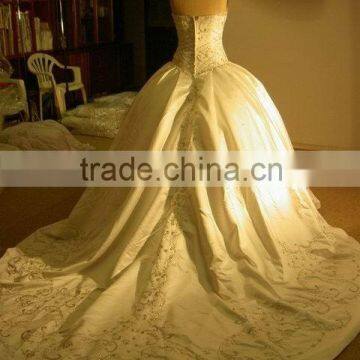 silk duchess bridal dress