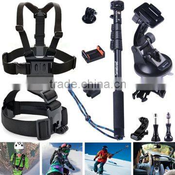 smatree accessories kit adjustable head chest strap mount for hero4 3