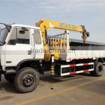 Right hand drive telescopic truck mounted crane 12ton