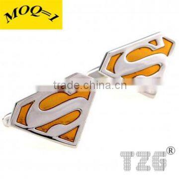 TZG00080 Fashion Cuff Link Superman Cufflink