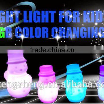 7 Color Changing Snow Man for Christmas Decoration LED Night Light photo-2