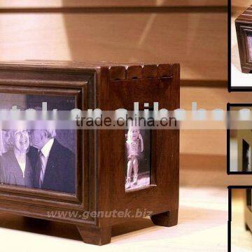 wooden photo box