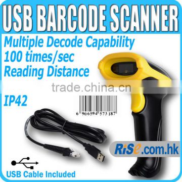 New Laser USB Reader Bar Code POS Handheld 100 times/sec Cable Barcode Scanner