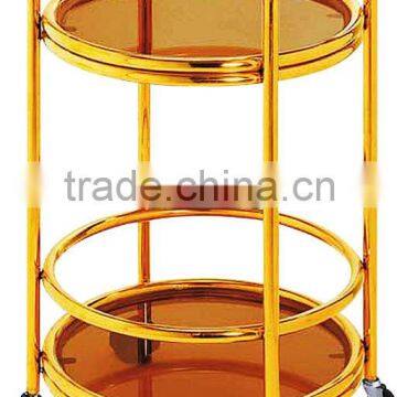 2-tier hotel new designed liquor trolley