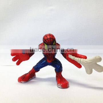 Mini Children Outdoor Amusement Equipment Spider Man Plastic Figurine