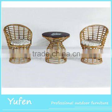 Used wicker furniture Chinese tea table set