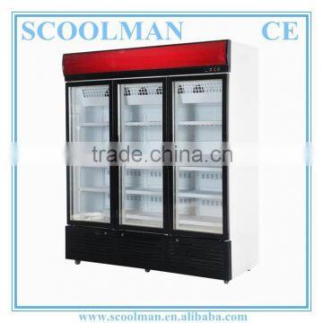 Upright Chiller Freezer for Ice Cream Display