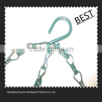 Used Iron Hanging Flower Plant Pot Holder Hanger Basket Chains photo-2