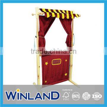 Kids Wooden Pretend Play Puppet Theatre